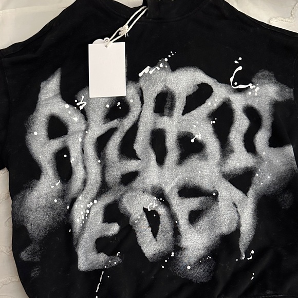 Aelfric Eden Black Sweater with White Graffiti - Picture 2 of 8